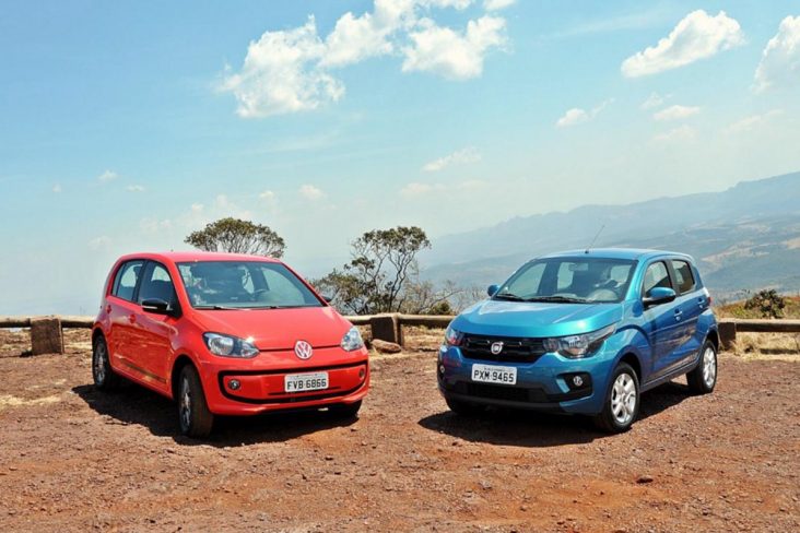 Carros na Web  Comparativo entre Volkswagen Up, Nissan March, Renault Kwid  e Fiat Mobi