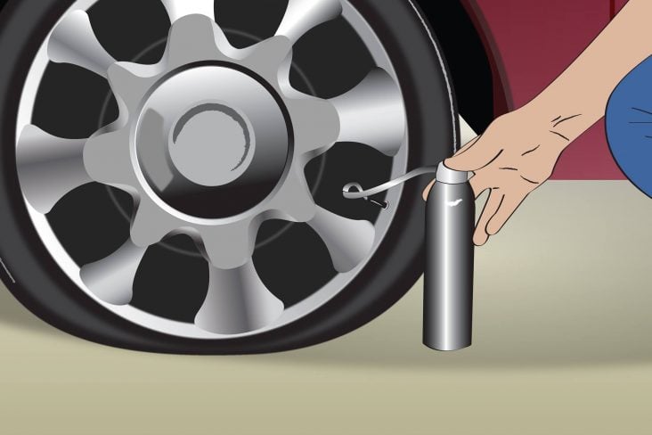 reparador pneu bomba ilustra
