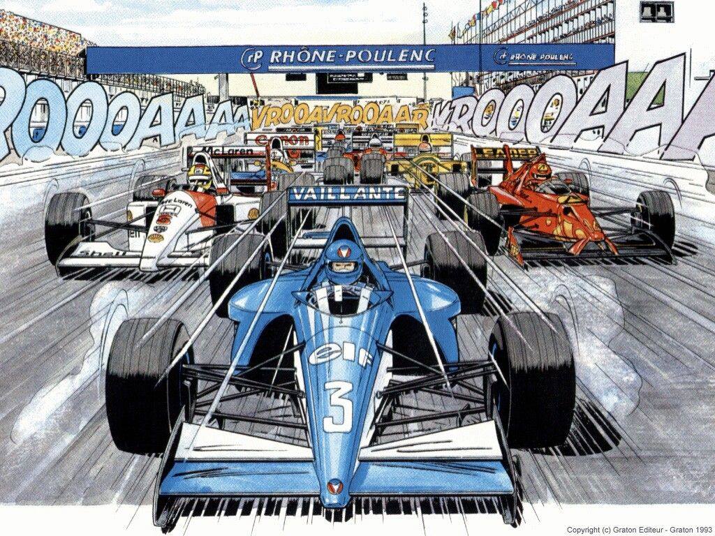 carros dos quadrinhos f1