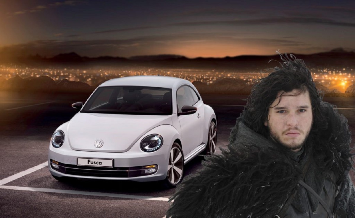 Jon Snow é um Volkswagen Fusca (Bárbara Angelo | AutoPapo). Transformamos reis, rainhas, anão, eunuco e companhia em carros enquanto aguardamos pelo episódio final de Game of Thrones.