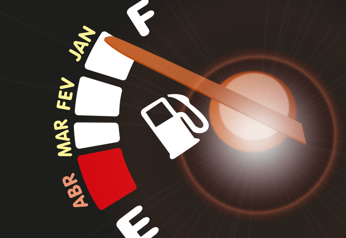 gasolina parada no tanque