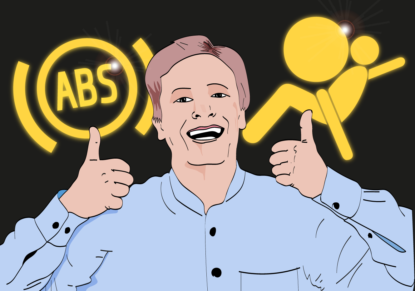 Malandragem criminosa: como falsificam as luzes de airbag e abs