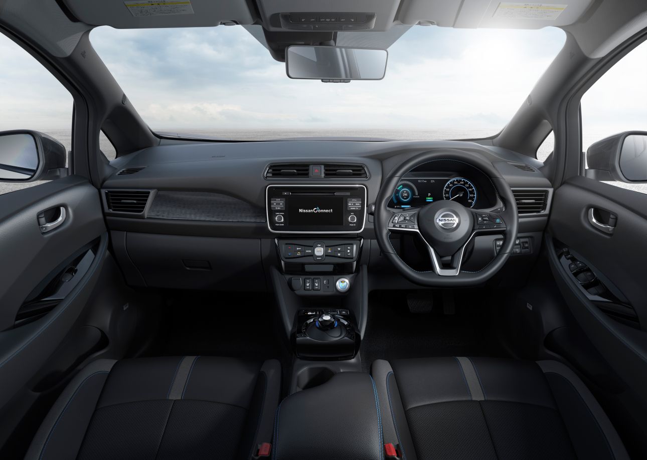 interior do novo Nissan Leaf
