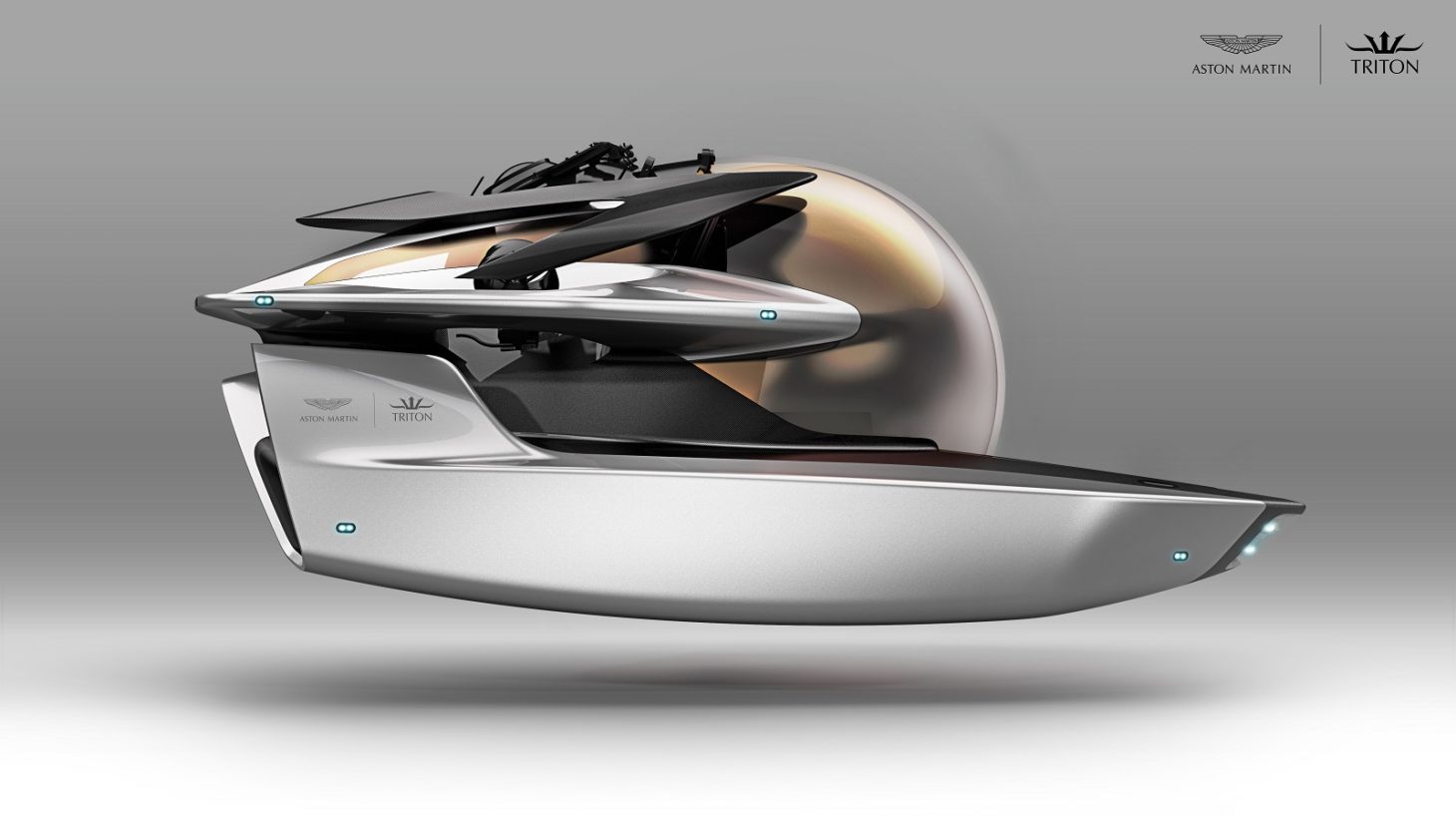 O conceito de veículo submersível Project Neptune (Aston Martin/Divulgação)