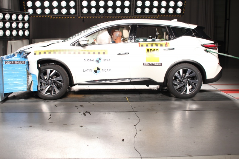 Nissan Murano ganha nota 5 no Latin NCAP