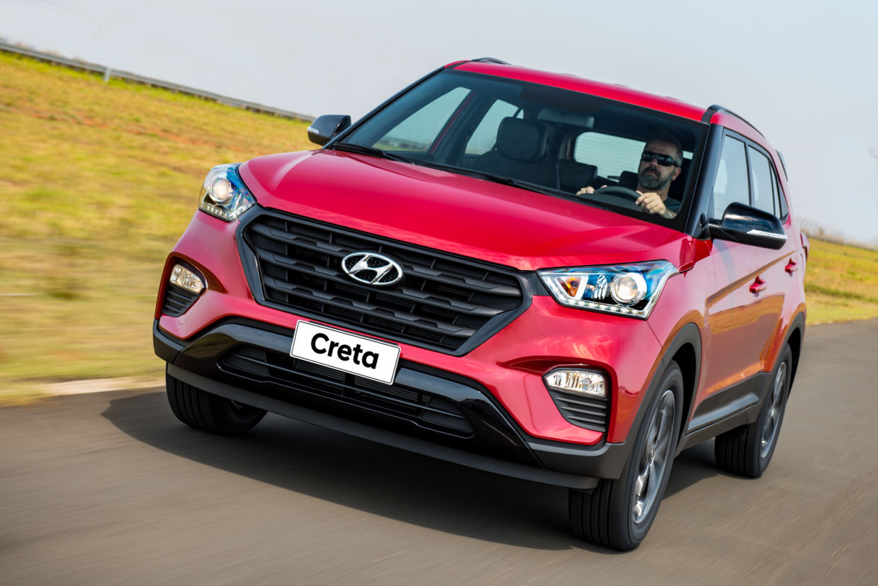 Hyundai Creta 2.0 Sport utiliza pneus com perfil alto, confortáveis no rodar