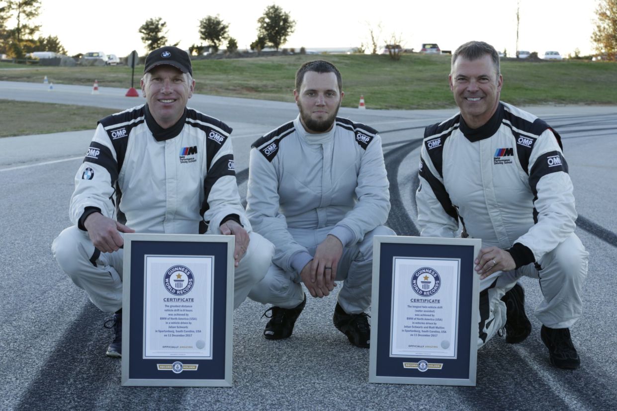 Equipe responsável pelo recorde de drift mais longo