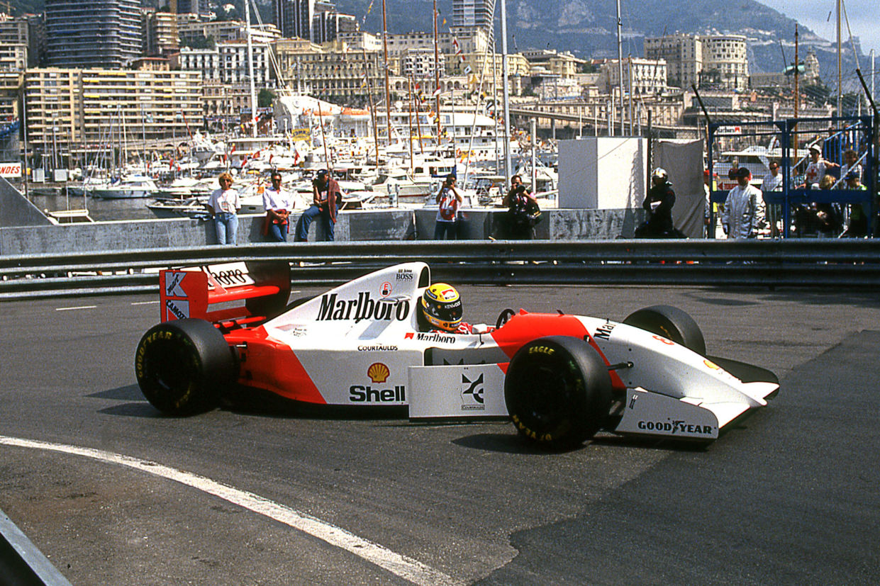 McLaren de Senna no GP de Mônaco de 1993
