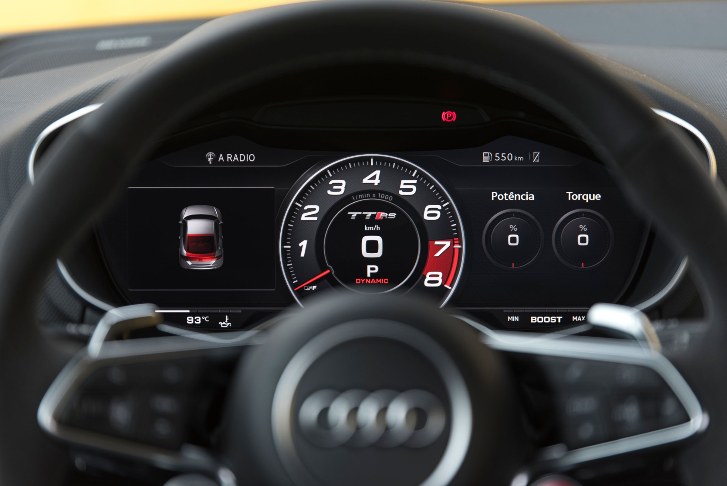 Virtual Cockpit do Audi TT RS