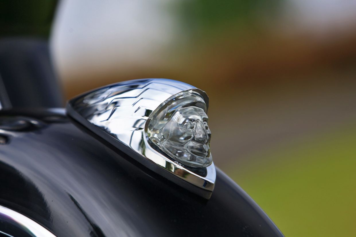 A cara do chefe decora a Indian Roadmaster