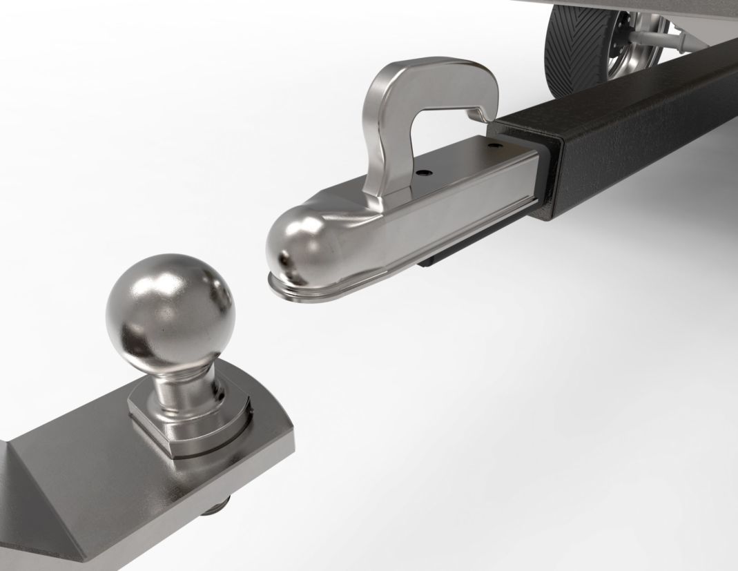 engate-bola para proteger a traseira do carro