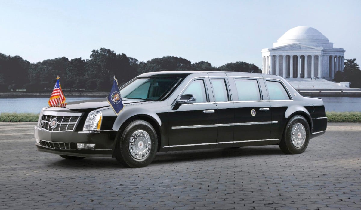 carro do trump limousine cadillac the beast