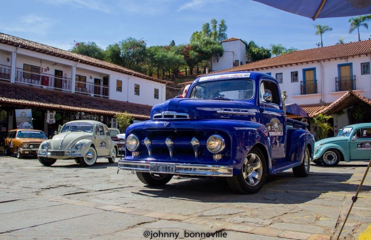 Ford F-100 1951 foi o veículo mais antigo a participar do evento Foto João Paulo Sousa | Reprodução