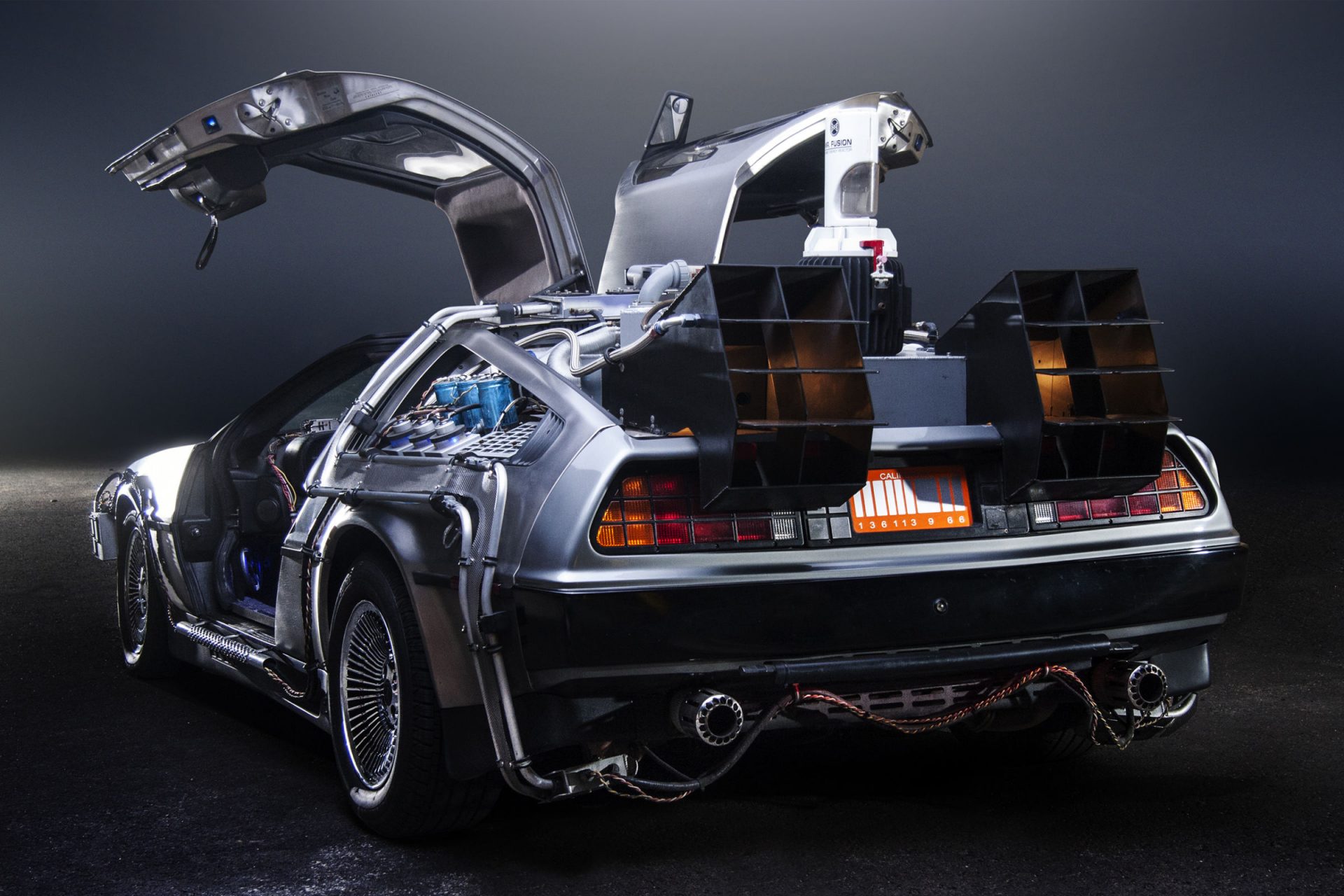 De Lorean máquia do tempo de De Volta Para o Futuro