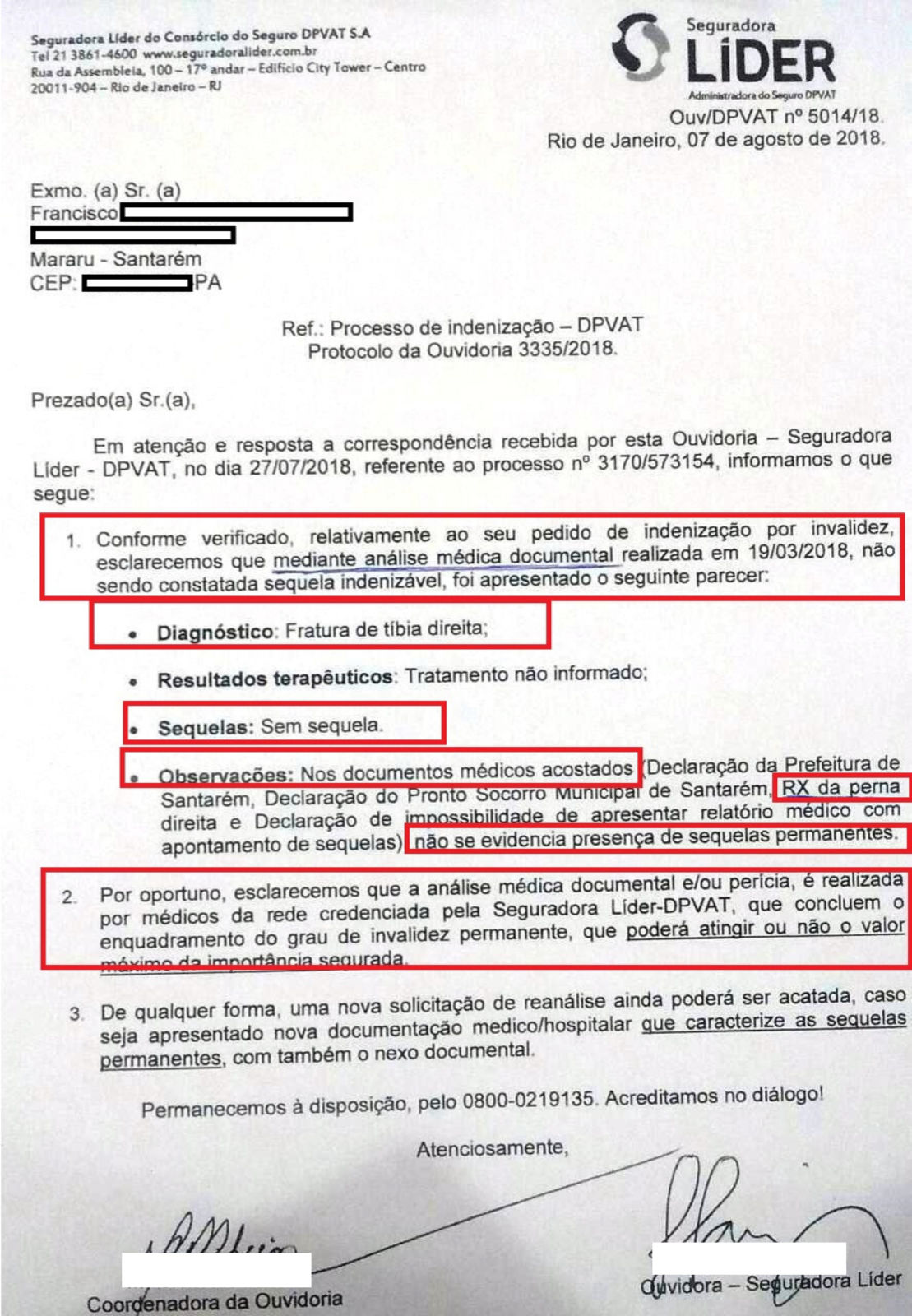 O pagamento do seguro DPVAT foi negado a várias vítimas de acidente de trânsito pela seguradora Líder. Em um caso de atropelamento, paciente morreu sem receber. (AUTOPAPO)