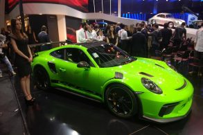 porshe 911 gt3 rs no salao do automovel de sao paulo