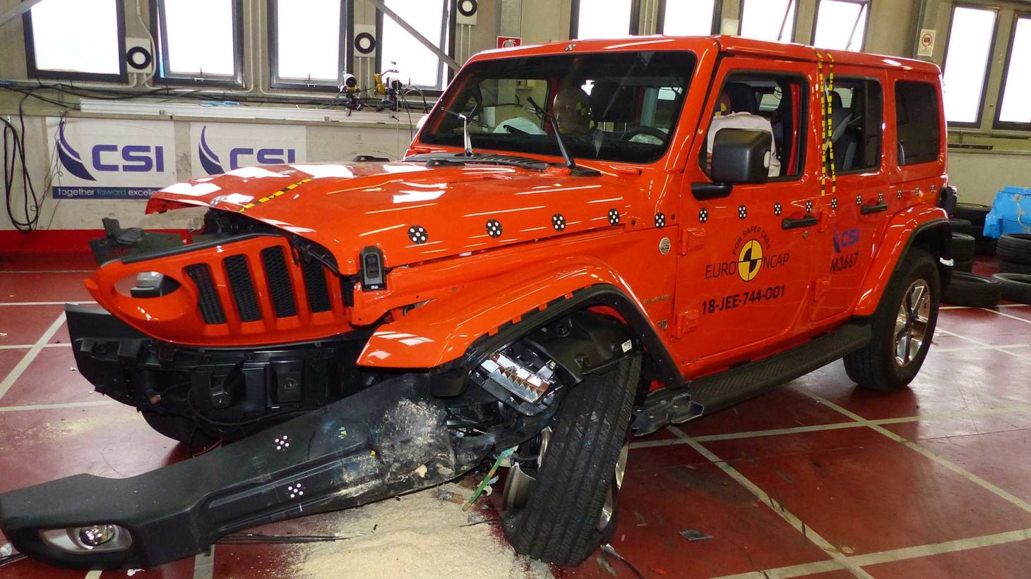 nuova jeep wrangler il crash test euro ncap 4
