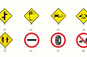 varias placas de transito