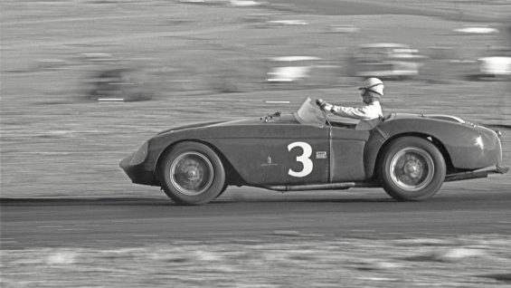 ferrari 550 pat o connor behind the wheel of 0448 md at willow springs in march of 1956