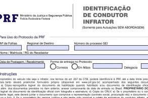 imagem formulario de identificacao do condutor