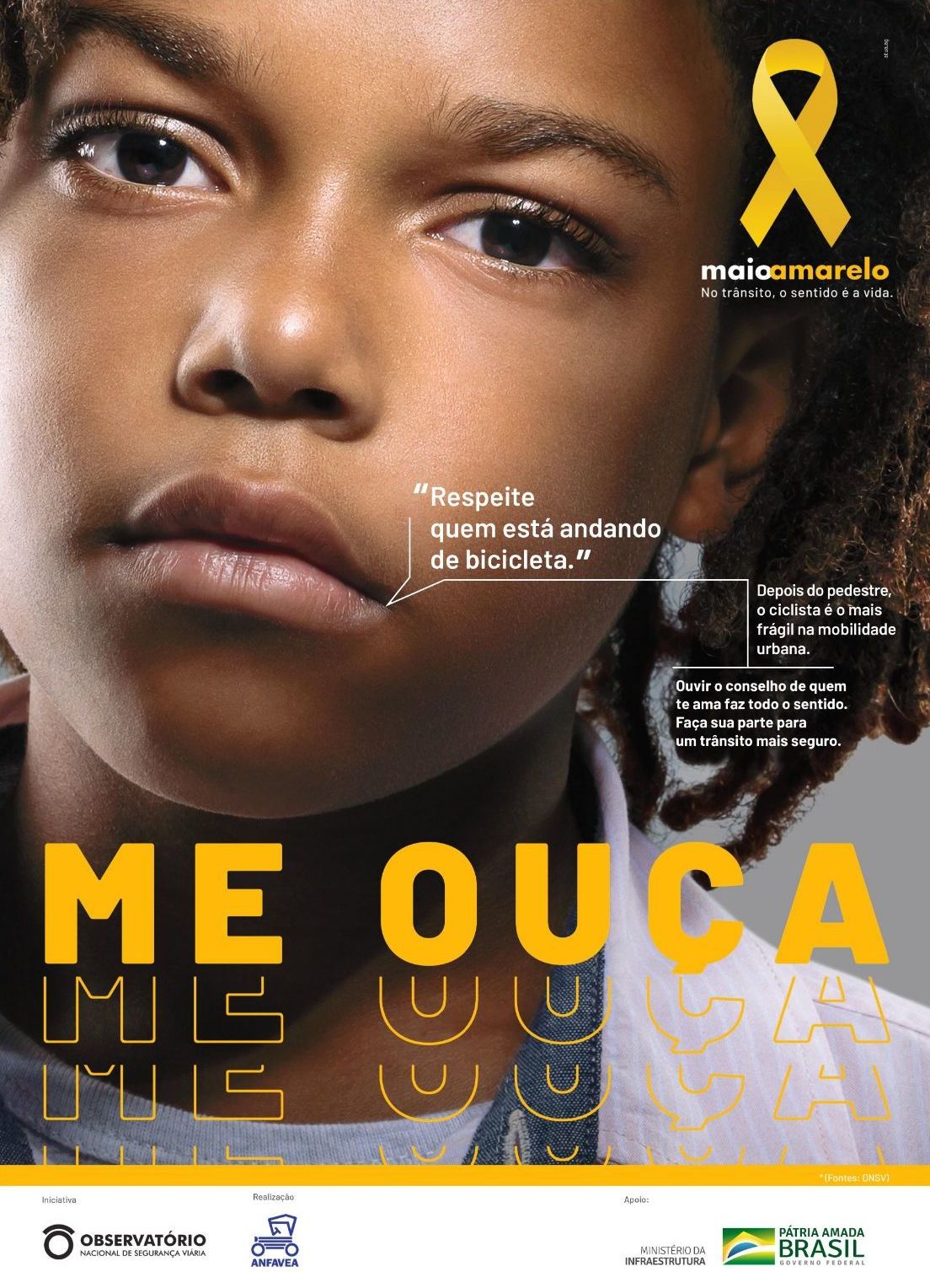 A campanha 2019 do Maio Amarelo incentiva os motoristas a escutarem as crianças. Os pequenos, muitas vezes vítimas, sabem bem o que é certo e errado.