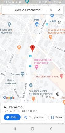 buscar rota google maps