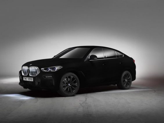 bmw vantablack x6 frankfurt 2019