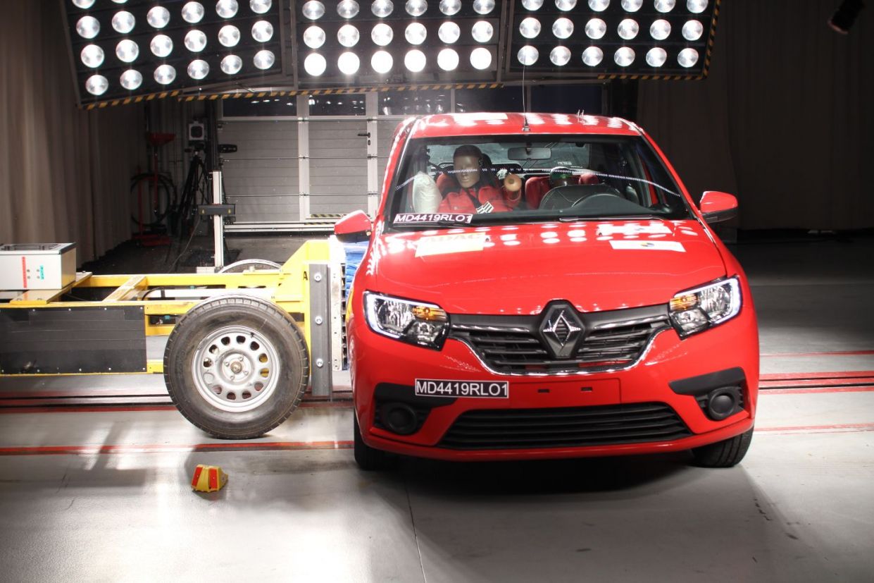 teste de impacto renault sandero e logan 2