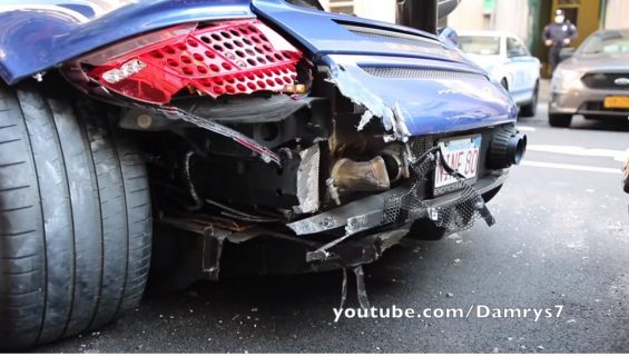 porsche gemballa mirage gt destruido em ny detalhe2