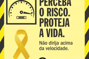 campanha maio amarelo 2020 cuidado excesso de velocidade