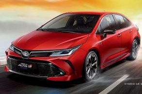 toyota corolla altis gr sport vermelho de frente