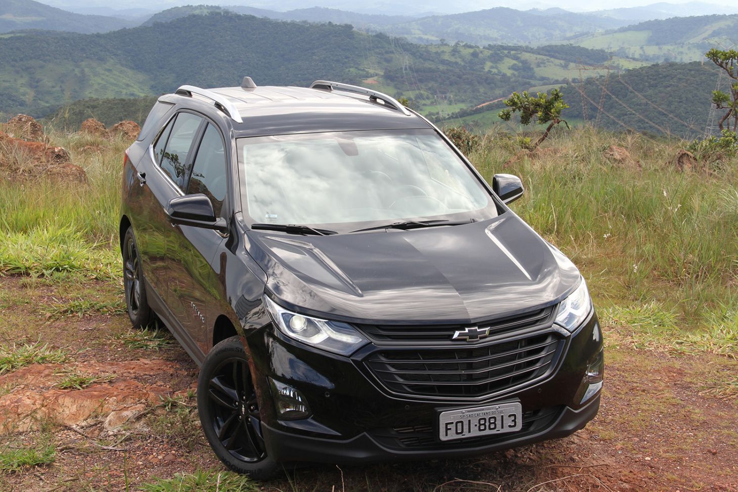 chevrolet equinox midnight preto 2021 frontal