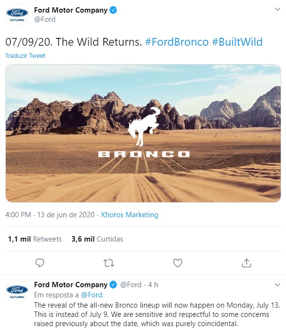 bronco lançamento ford bronco