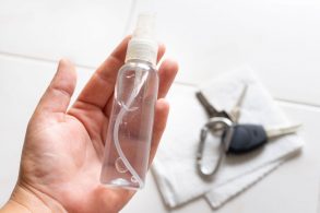 desinfetar chave carro