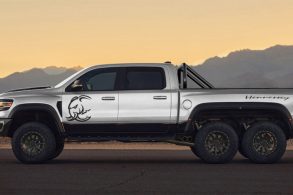 caminhonete de 6 rodas ram 1500 trx hennessey mammoth lateral