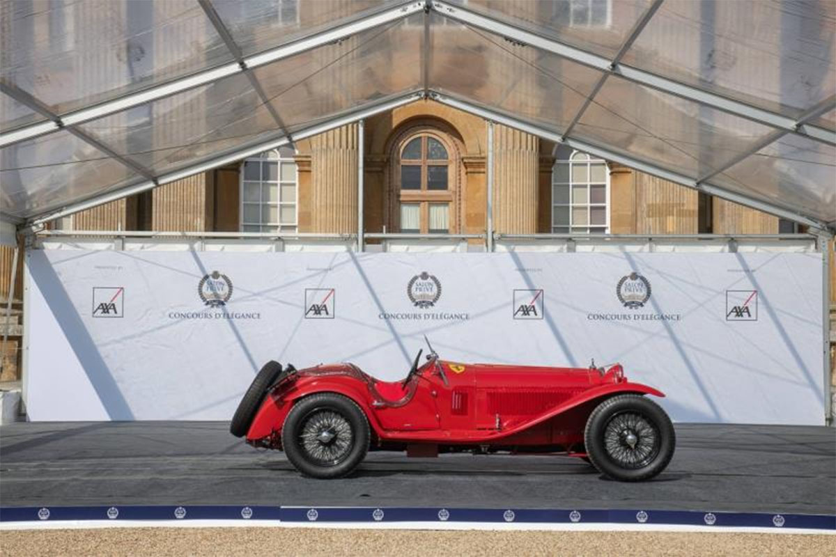 carros antigos: alfa romeo 1933 no salon prive concours delegance 2020
