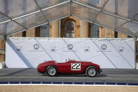 carros antigos: ferrari 1949 no salon prive concours delegance 2020