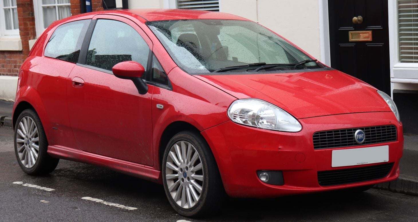 fiat punto italiano vermelho 2 portas 2007