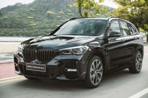 bmw x1 m sport 25 anos preta de frente