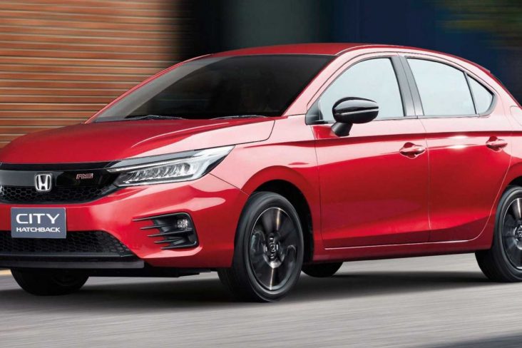 honda city hatchback 2021 vermelho dianteira detalhe