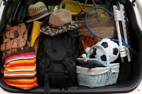 porta malas carro viajar
