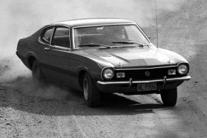 ford maverick gt v8 de frente fazendo curva