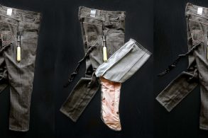 prototipo do jeans airbag da marca airbag inside sweden ab