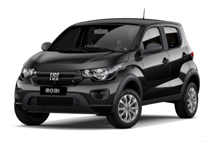 fiat mobi like 2021 preto de frente