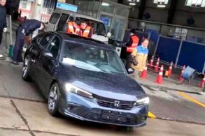 flagra novo honda civic 2022 frente