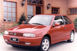 vw volkswagen gol gti 16v bolinha vermelho de frente