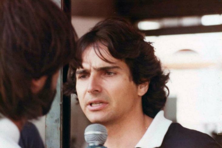 nelson piquet dando entrevista nos anos 80