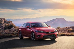 novo honda civic touring 2022 vermelho de frente