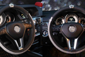 volante com decoracao de strass foto aliexpress