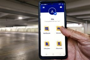 tela inicial do aplicativo carteira digital de transito com cnh digital e crlv e 2. No app você pode verificar a validade do exame toxicológico